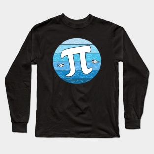 Fish Pi, Pi Day Mathematician Maths Teacher Funny Long Sleeve T-Shirt